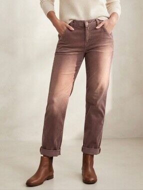 Paper Denim & Cloth Women's Corduroy Pants in Brown Cuffed Size 26